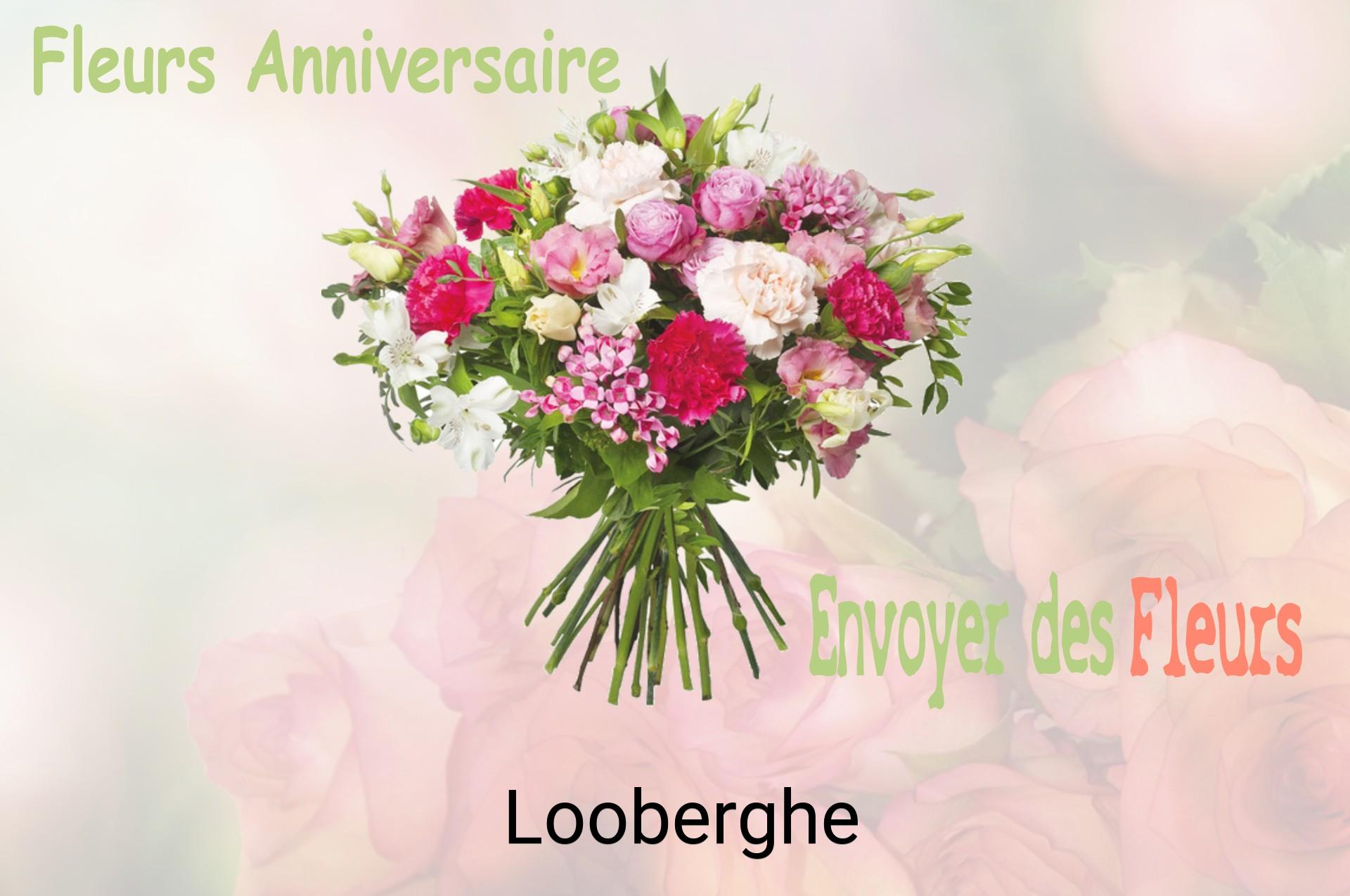 Bouquet de fleurs d’anniversaire livré à Looberghe